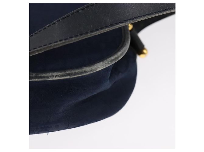 Bolso de hombro de lona Trotter Christian Dior azul Auth ep7123 Azul marino - vista 13