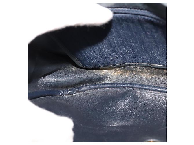 Bolso de hombro de lona Trotter Christian Dior azul Auth ep7123 Azul marino - vista 18