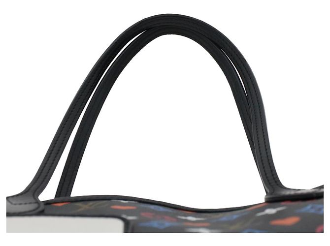 LOUIS VUITTON Monogram Game On Neverfull MM Borsa a Spalla M57483 LV Auth 46152S Nero - vista 14