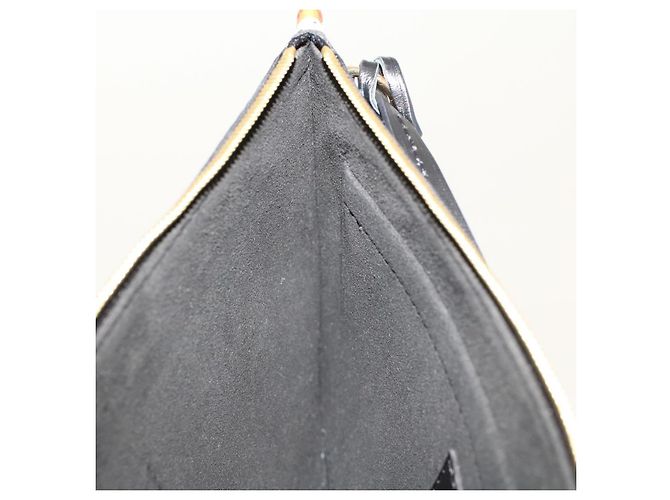 LOUIS VUITTON Monogram Game On Neverfull MM Borsa a Spalla M57483 LV Auth 46152S Nero - vista 31