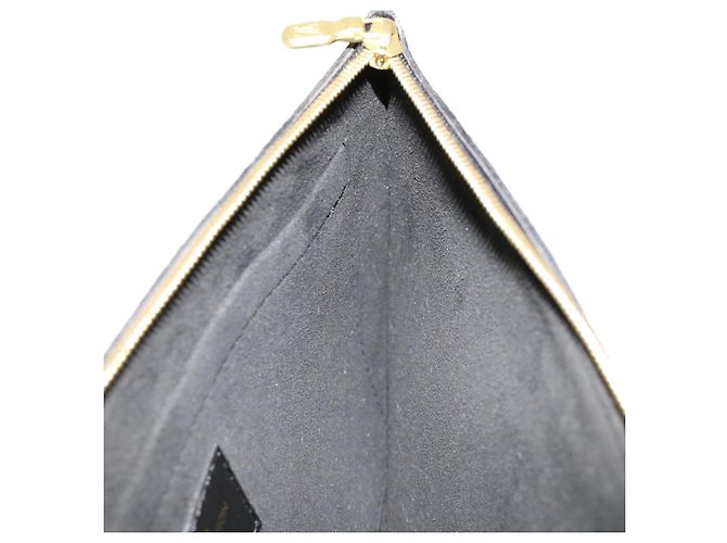 LOUIS VUITTON Monogram Game On Neverfull MM Borsa a Spalla M57483 LV Auth 46152S Nero - vista 32