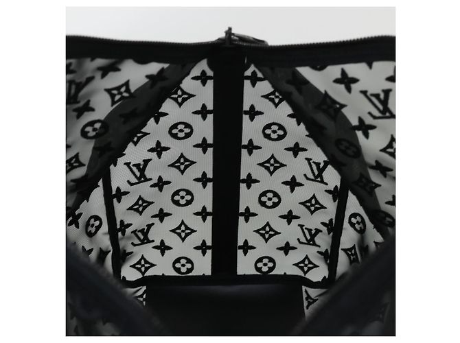 LOUIS VUITTON Monogram Trasparente Keepall Bandouliere 50 M53971 LV Auth 47400S Nero - vista 22