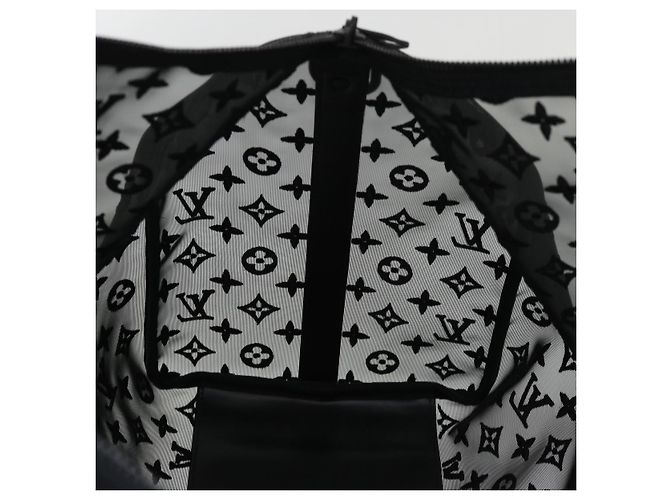 LOUIS VUITTON Monogram Trasparente Keepall Bandouliere 50 M53971 LV Auth 47400S Nero - vista 23