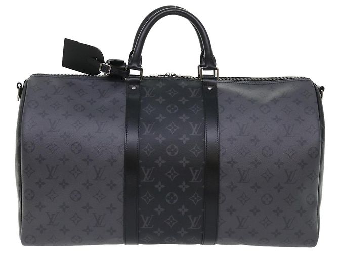 LOUIS VUITTON Eclipse Reverse Keepall Bandouliere 50 Borsa M45392 LV Auth 47830S Monogramma - vista 13