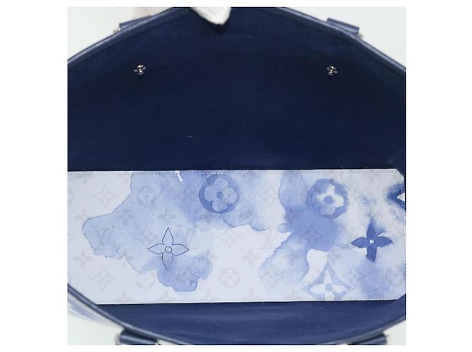LOUIS VUITTON Borsa da Weekend Monogram Water Color PM Blu M45756 Auth 50808S - vue 10