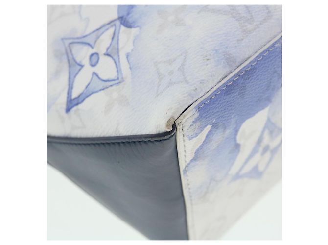 LOUIS VUITTON Borsa da Weekend Monogram Water Color PM Blu M45756 Auth 50808S - vue 16