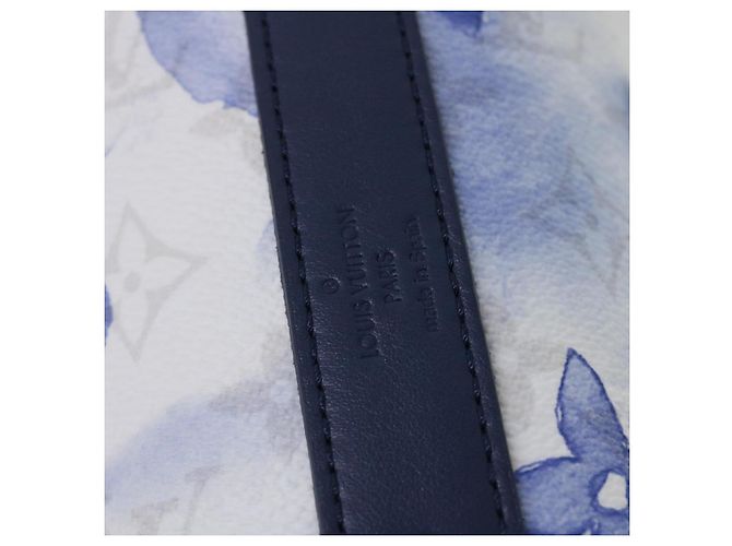 LOUIS VUITTON Borsa da Weekend Monogram Water Color PM Blu M45756 Auth 50808S - vue 18