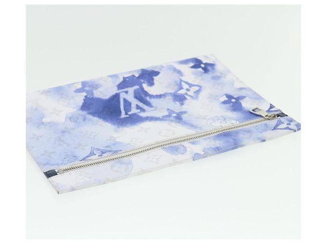 LOUIS VUITTON Borsa da Weekend Monogram Water Color PM Blu M45756 Auth 50808S - vue 24