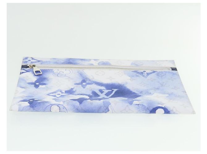 LOUIS VUITTON Borsa da Weekend Monogram Water Color PM Blu M45756 Auth 50808S - vue 25
