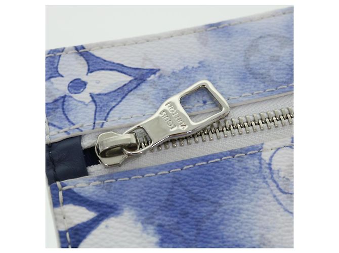 LOUIS VUITTON Borsa da Weekend Monogram Water Color PM Blu M45756 Auth 50808S - vue 26