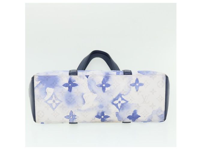 LOUIS VUITTON Borsa da Weekend Monogram Water Color PM Blu M45756 Auth 50808S - vue 5