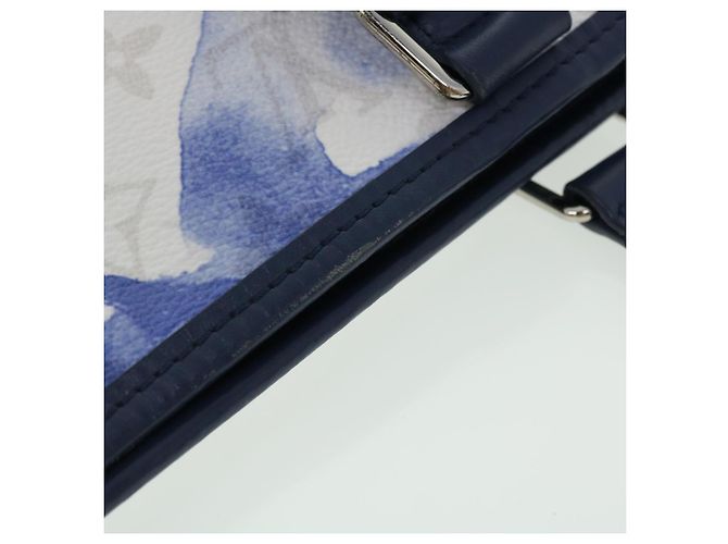 LOUIS VUITTON Borsa da Weekend Monogram Water Color PM Blu M45756 Auth 50808S - vue 7