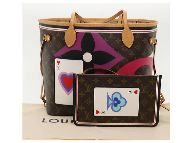 LOUIS VUITTON Monogram Game On Neverfull MM Borsa Tote M57452 LV Auth 51264S Monogramma - vista 12