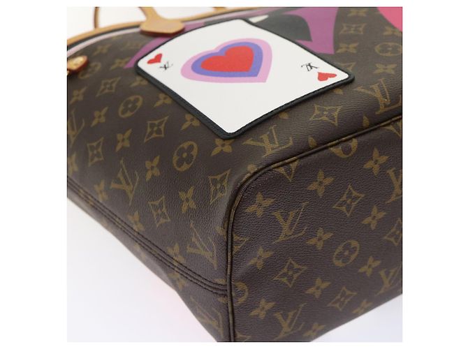 LOUIS VUITTON Monogram Game On Neverfull MM Borsa Tote M57452 LV Auth 51264S Monogramma - vista 15