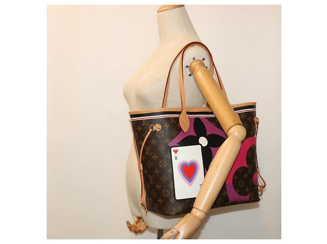 LOUIS VUITTON Monogram Game On Neverfull MM Borsa Tote M57452 LV Auth 51264S Monogramma - vista 36