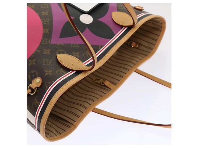 LOUIS VUITTON Monogram Game On Neverfull MM Borsa Tote M57452 LV Auth 51264S Monogramma - vista 6