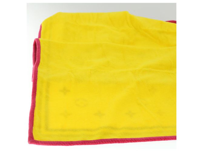 LOUIS VUITTON Monogram Multicolor Towel EDITION LIMITED 174 Cotton Auth 52532S White - view 32