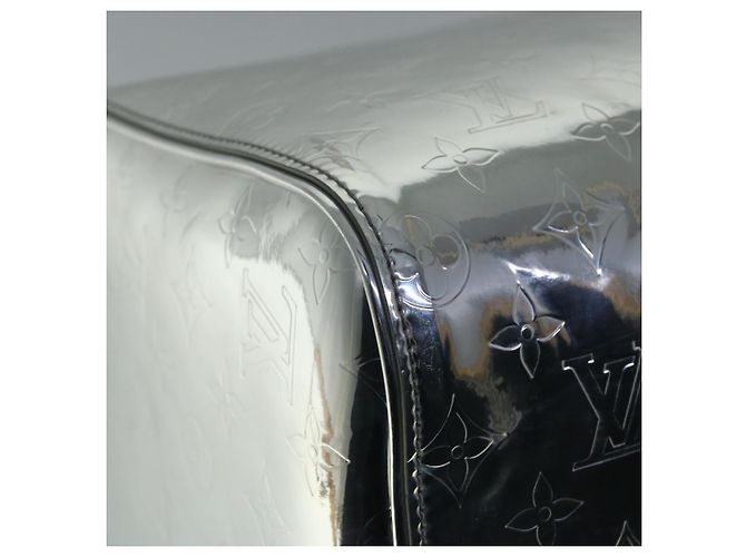 LOUIS VUITTON Borsa Keepall Bandoulière 50 Specchio Argento M45886 LV Auth 53414S - vista 16