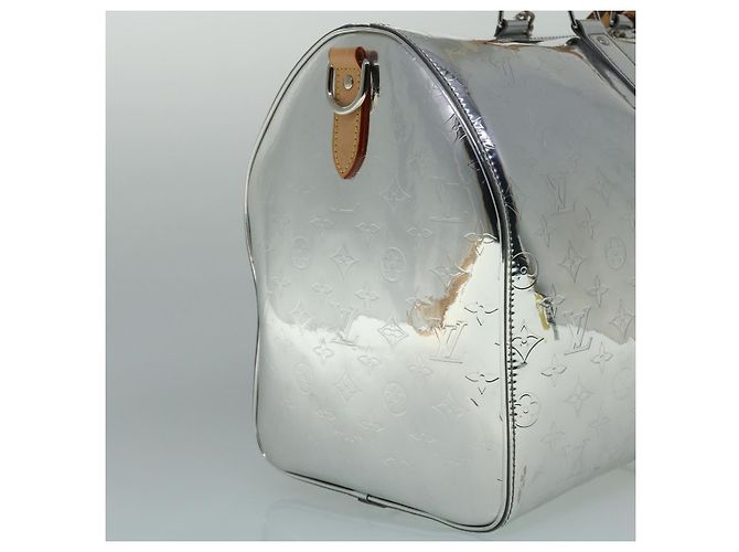 LOUIS VUITTON Borsa Keepall Bandoulière 50 Specchio Argento M45886 LV Auth 53414S - vista 3
