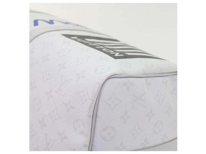 LOUIS VUITTON Monogram Bianco Keepall Bandouliere 50 Borsa M44643 LV Auth 55862S - vista 15