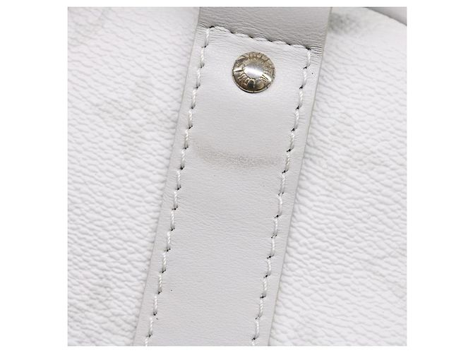 LOUIS VUITTON Monogram Bianco Keepall Bandouliere 50 Borsa M44643 LV Auth 55862S - vista 9