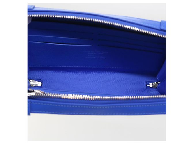 LOUIS VUITTON Monogram Clouds Soft Trunk Wallet Borsa a Spalla M45432 Auth 55808S Bianco Blu chiaro - vista 10