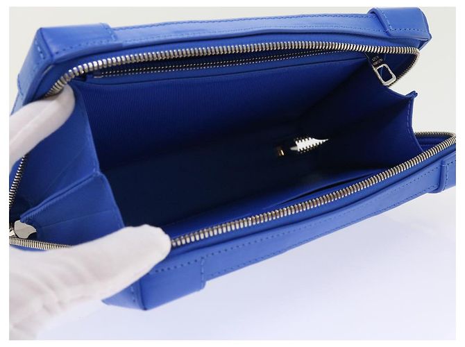 LOUIS VUITTON Monogram Clouds Soft Trunk Wallet Borsa a Spalla M45432 Auth 55808S Bianco Blu chiaro - vista 17