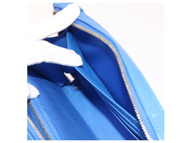 LOUIS VUITTON Monogram Clouds Soft Trunk Wallet Borsa a Spalla M45432 Auth 55808S Bianco Blu chiaro - vista 21