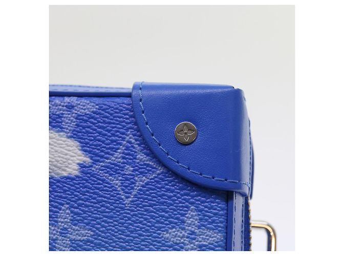 LOUIS VUITTON Monogram Clouds Soft Trunk Wallet Borsa a Spalla M45432 Auth 55808S Bianco Blu chiaro - vista 9