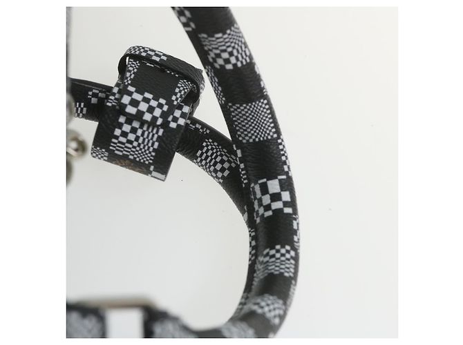 LOUIS VUITTON Keepall Bandouliere 50 Boston Damier Distorted N50028 Auth yk9432S Nero Bianco - vista 14