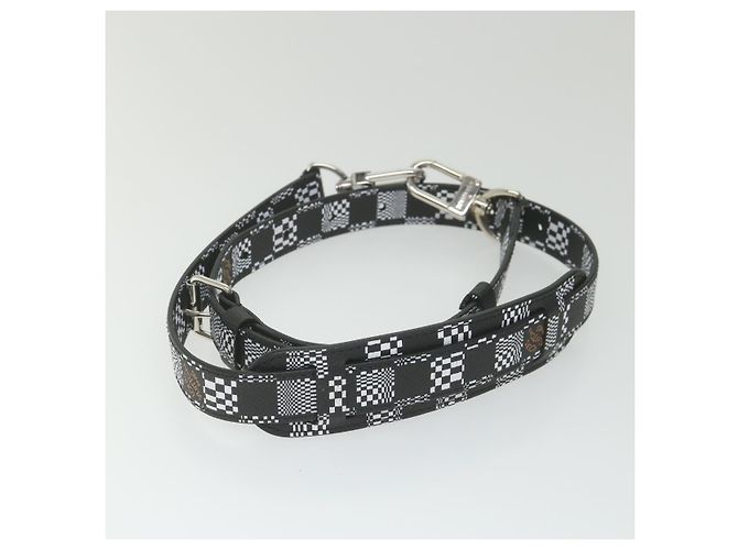LOUIS VUITTON Keepall Bandouliere 50 Boston Damier Distorted N50028 Auth yk9432S Nero Bianco - vista 24