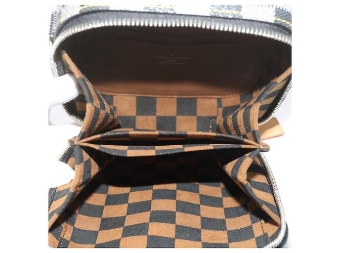 LOUIS VUITTON Borsa a mano verticale Damier Versette Bianco Nero N60273 Auth ar11067S - vista 10