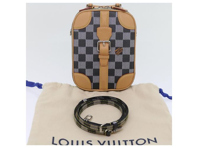 LOUIS VUITTON Borsa a mano verticale Damier Versette Bianco Nero N60273 Auth ar11067S - vista 12