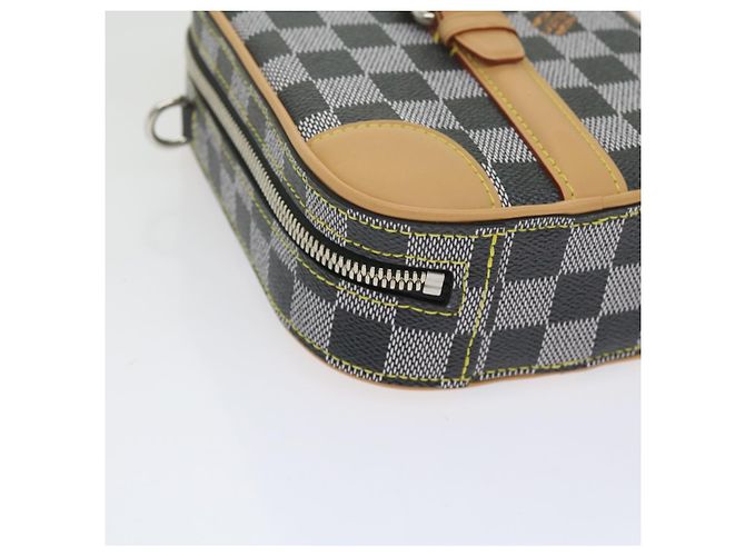 LOUIS VUITTON Borsa a mano verticale Damier Versette Bianco Nero N60273 Auth ar11067S - vista 14
