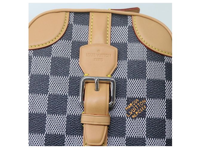 LOUIS VUITTON Borsa a mano verticale Damier Versette Bianco Nero N60273 Auth ar11067S - vista 17