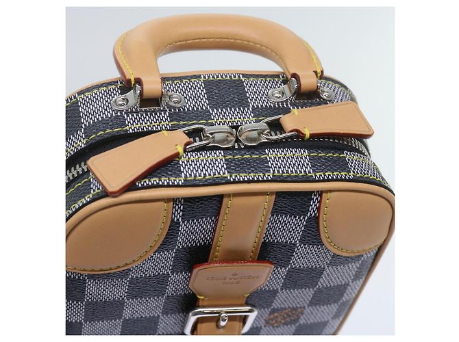 LOUIS VUITTON Borsa a mano verticale Damier Versette Bianco Nero N60273 Auth ar11067S - vista 18