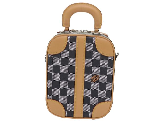 LOUIS VUITTON Borsa a mano verticale Damier Versette Bianco Nero N60273 Auth ar11067S - vista 2