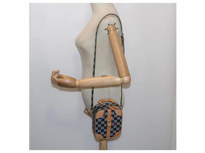 LOUIS VUITTON Borsa a mano verticale Damier Versette Bianco Nero N60273 Auth ar11067S - vista 27