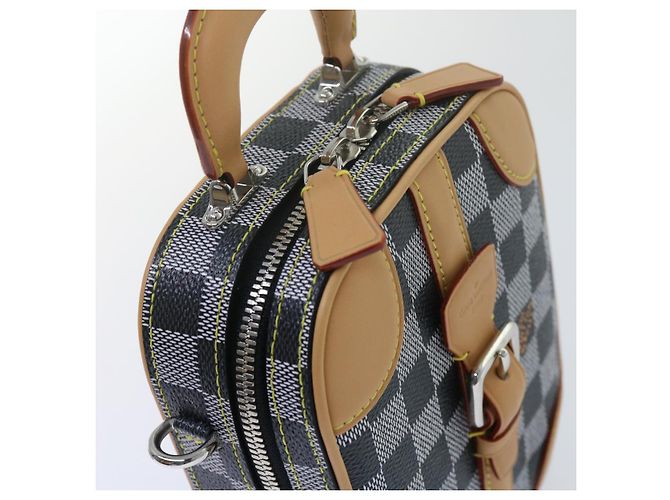 LOUIS VUITTON Borsa a mano verticale Damier Versette Bianco Nero N60273 Auth ar11067S - vista 6