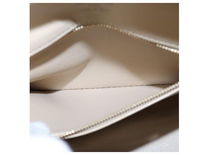 LOUIS VUITTON Monogram Vernis Houston Borsa a Mano Beige M91004 LV Auth BA1139 - vista 21