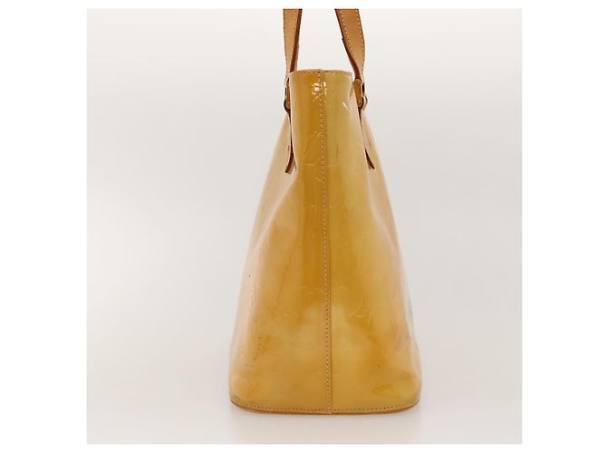 LOUIS VUITTON Monogram Vernis Houston Borsa a Mano Beige M91004 LV Auth BA1139 - vista 4