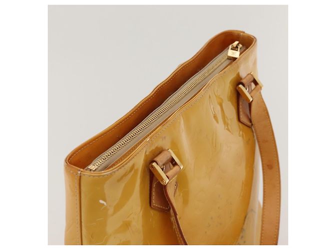 LOUIS VUITTON Monogram Vernis Houston Borsa a Mano Beige M91004 LV Auth BA1139 - vista 6