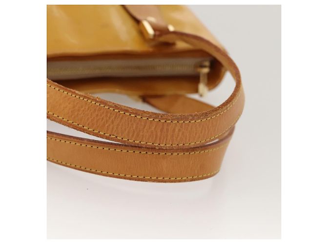 LOUIS VUITTON Monogram Vernis Houston Borsa a Mano Beige M91004 LV Auth BA1139 - vista 7