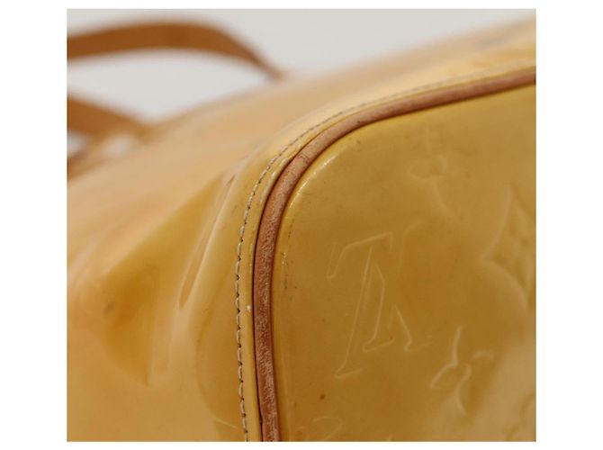 LOUIS VUITTON Monogram Vernis Houston Borsa a Mano Beige M91004 LV Auth BA1139 - vista 9