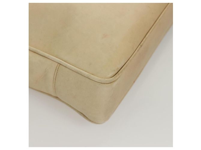 CHANEL COCO Borsa a Spalla Mark in Pelle di Pecora Beige Oro CC Auth BA1376 D'oro - vista 11