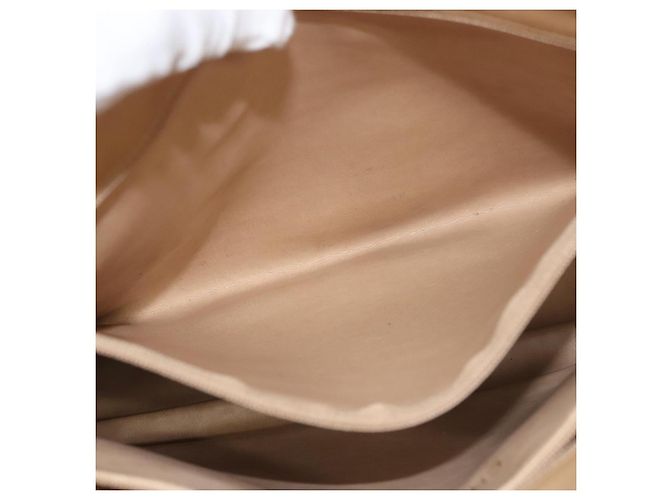 CHANEL COCO Borsa a Spalla Mark in Pelle di Pecora Beige Oro CC Auth BA1376 D'oro - vista 23