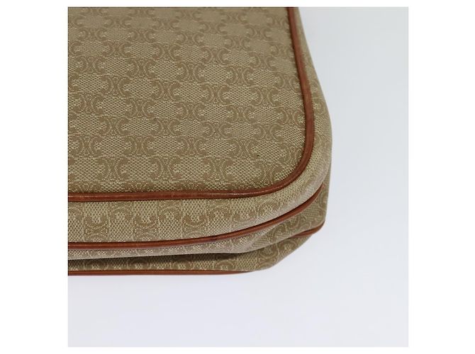 Céline Borsa a spalla in tela Macadam CELINE PVC beige oro Auth 118350 D'oro - vista 13