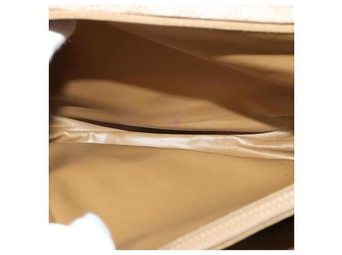 Céline Borsa a spalla in tela Macadam CELINE PVC beige oro Auth 118350 D'oro - vista 17