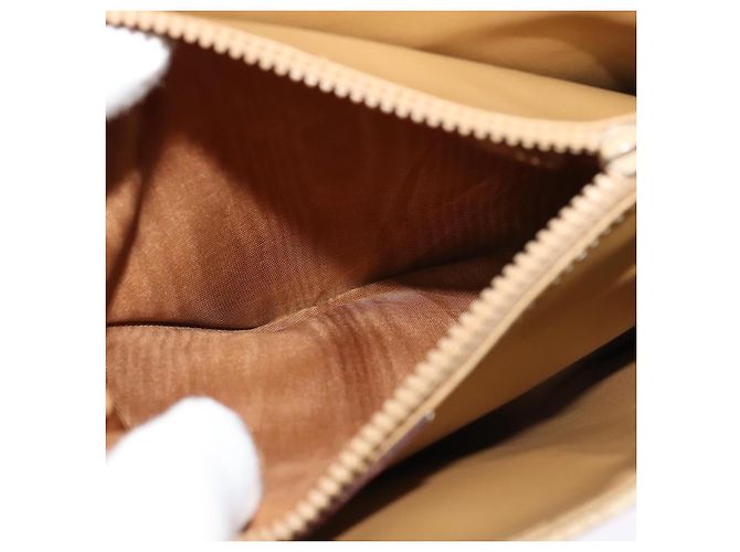 Céline Borsa a spalla in tela Macadam CELINE PVC beige oro Auth 118350 D'oro - vista 21