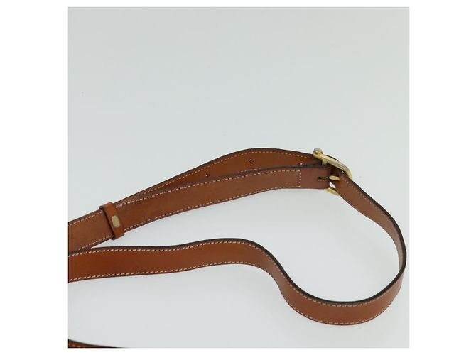 Céline Borsa a spalla in tela Macadam CELINE PVC beige oro Auth 118350 D'oro - vista 8
